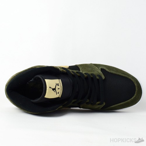 Air Jordan 1 Mid Military Olive (Premium Batch)